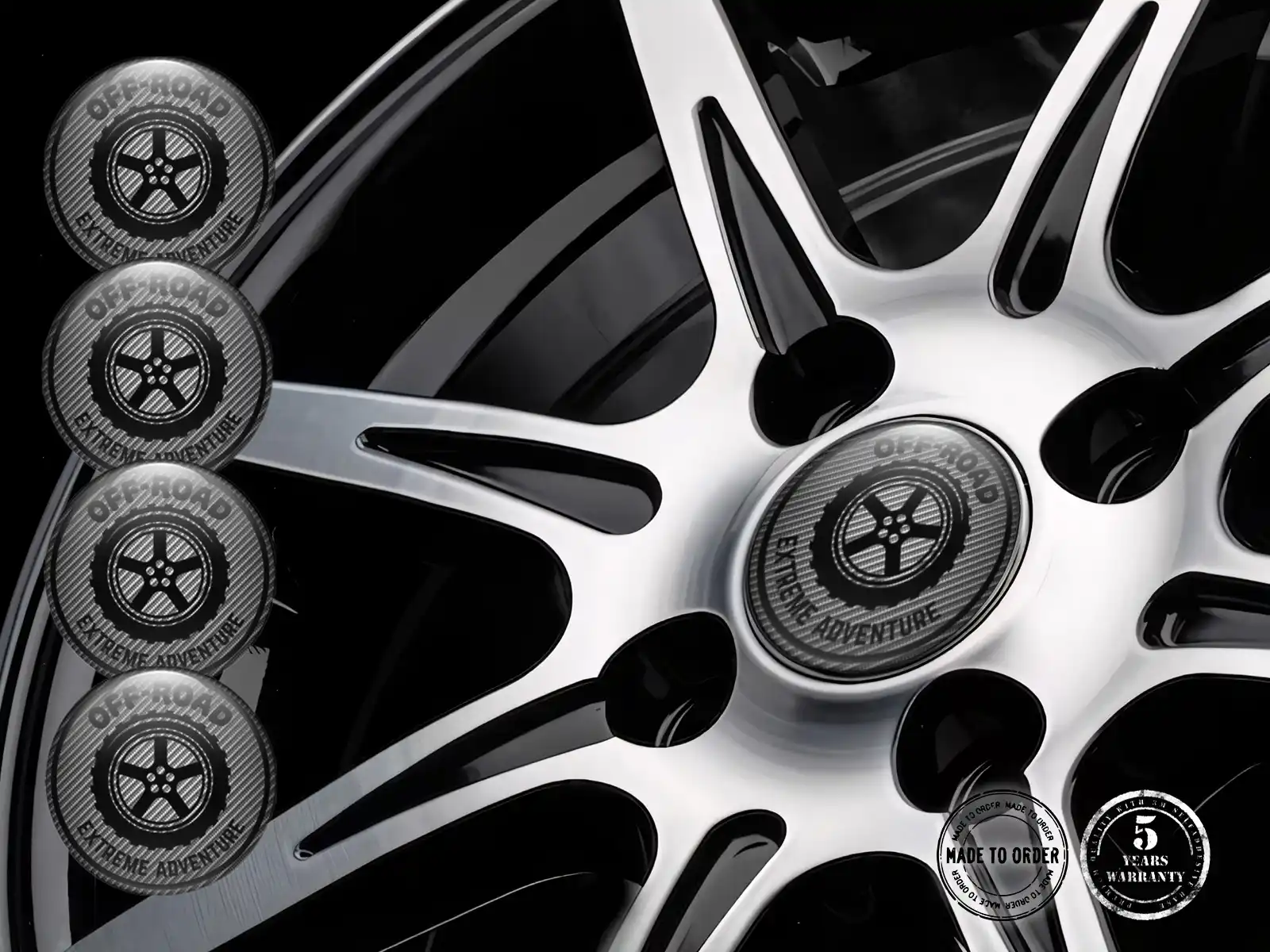Wheel Emblems Edition Custom Resin Labels